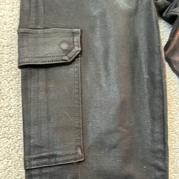 7 for all man kind coated skinny cargo pants - Picture 4 of 5